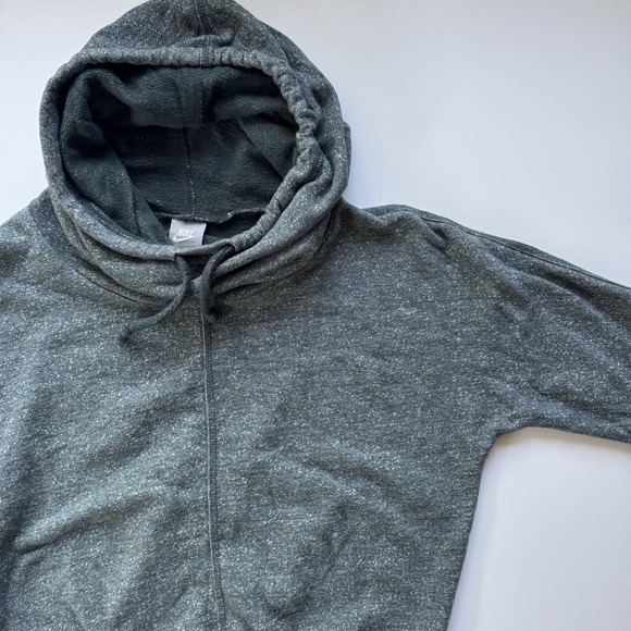 NIKE Stanton‎ Pullover Hoodie Sweatshirt Womens Medium Green Cowl Neck Batwing - Picture 3 of 13